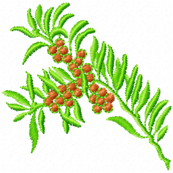 Flowers And Tree Embroidery Design 1